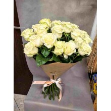 Букет от бели рози 